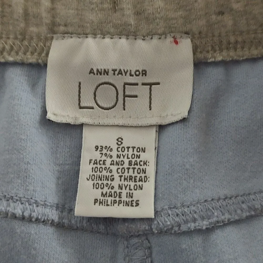 Ann Taylor Loft  gray jersey knit style  beachy skirt  Sz S